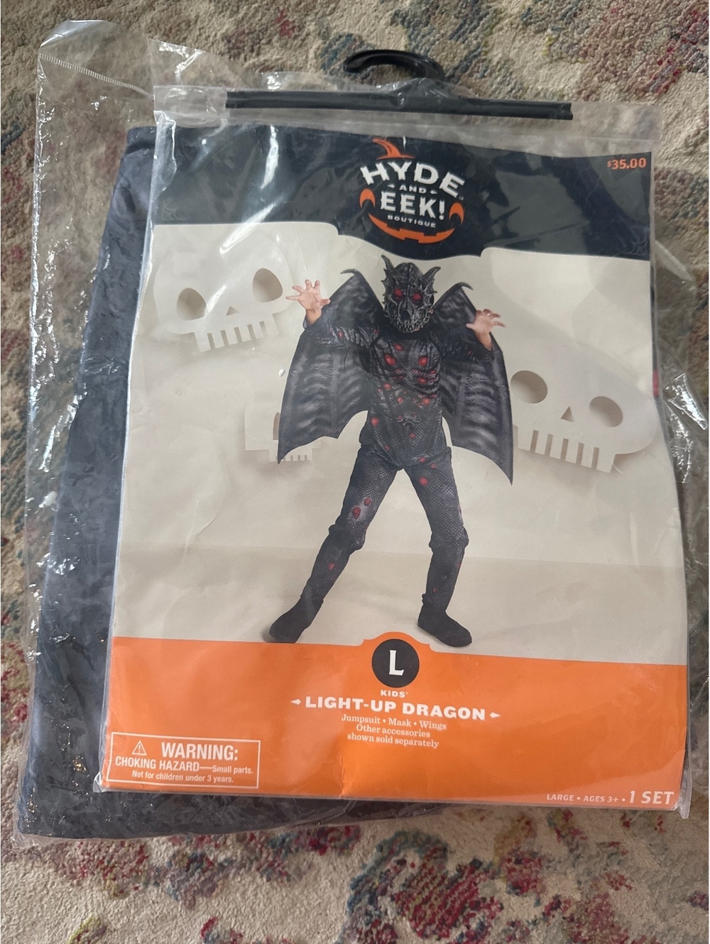 Hyde & EEK! Boutique Light-Up Dragon Kids Costume Large
